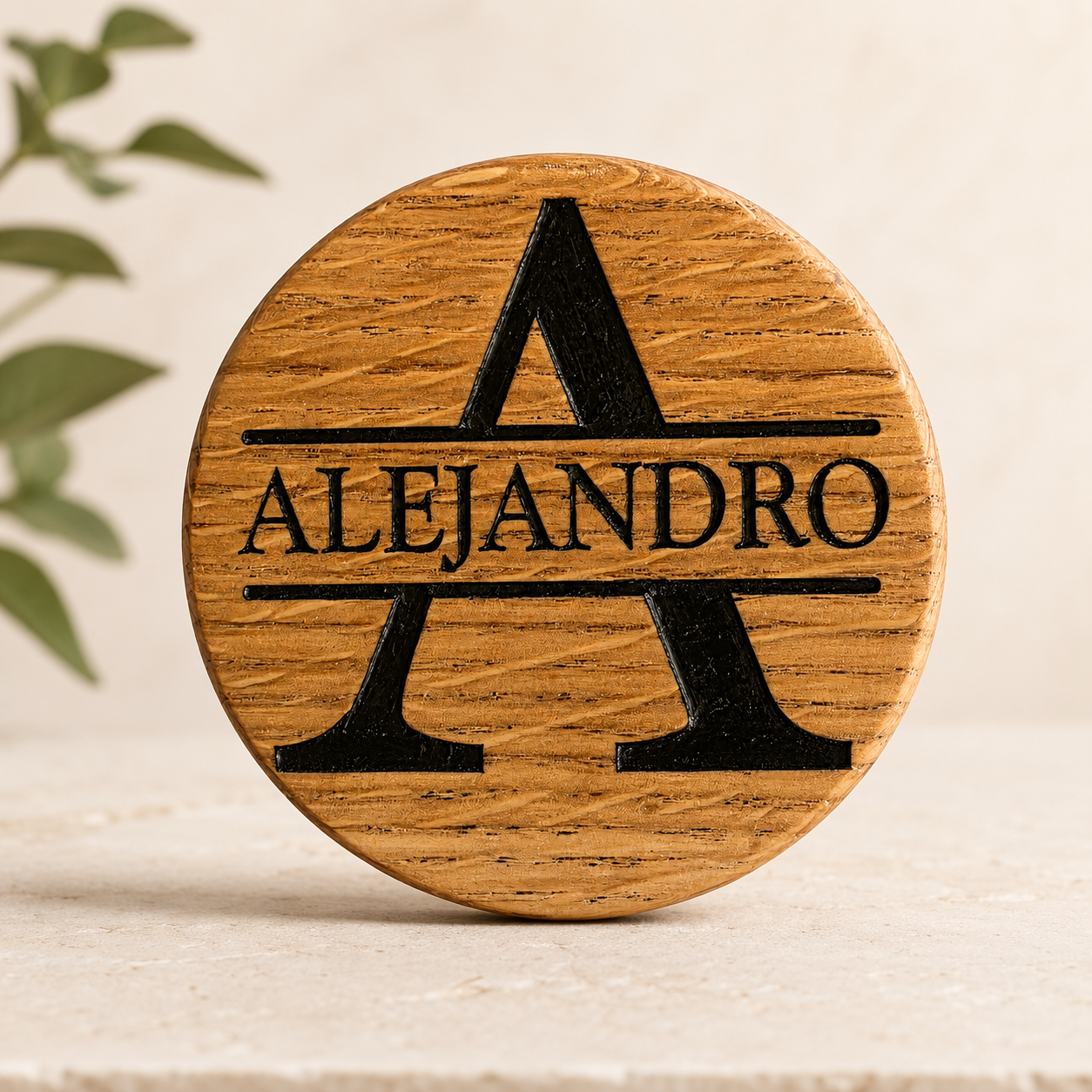 Personalized Alejandro wooden whiskey smoker by Vega Woodwork